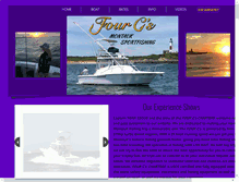 Tablet Screenshot of fourcsfishingmontauk.com